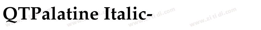 QTPalatine Italic字体转换